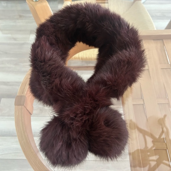 Authentic Rabbit Fur Scarf - Picture 2 of 8
